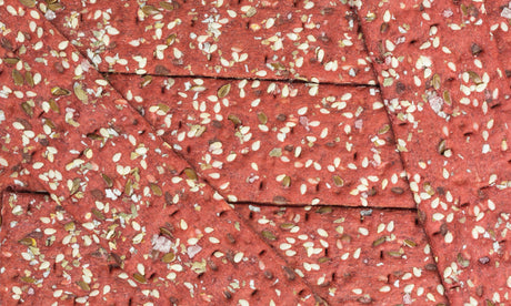 Beetroot & Herb Seedy Crackers