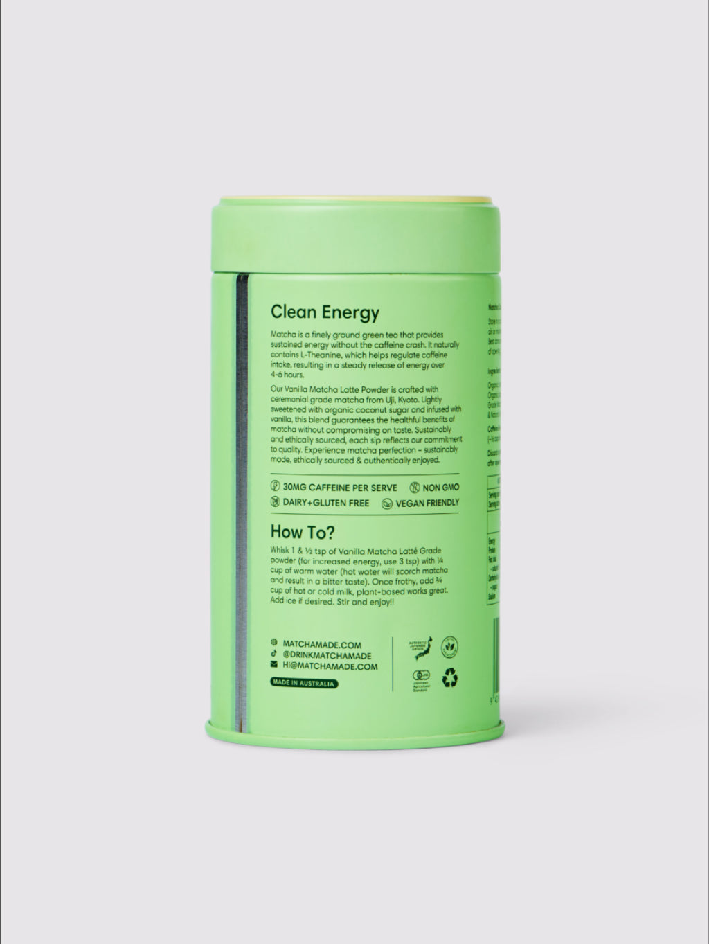 Matcha Vanilla Latte