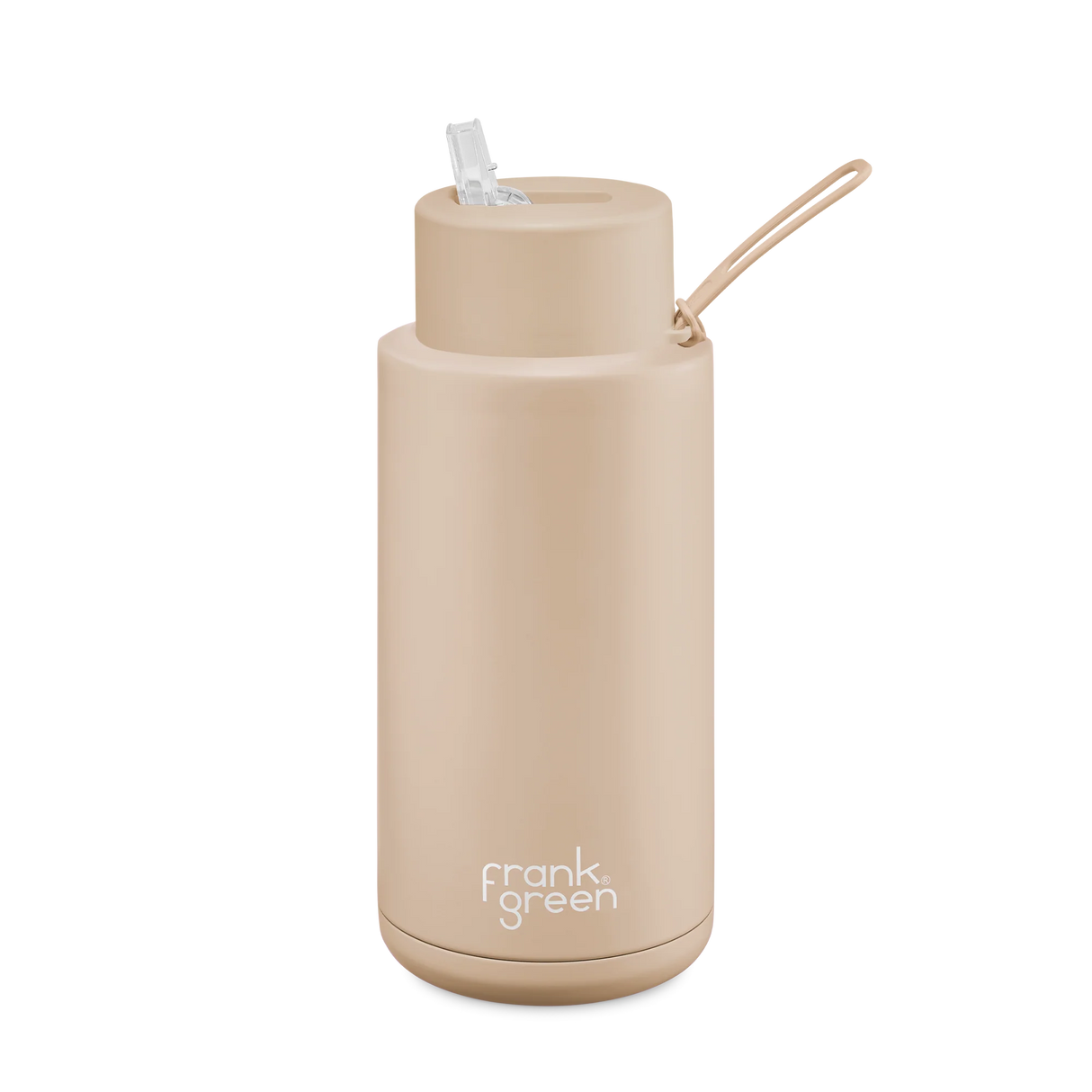 Frank Green Ceramic Reusable Bottle with Straw Lid 34oz