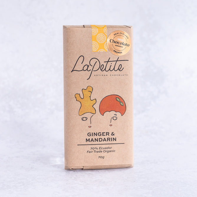 La Petite Ginger & Mandarin Dark Chocolate