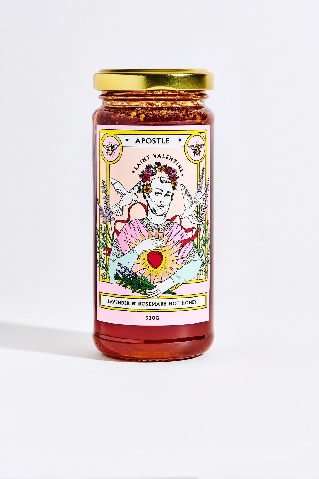 Apostle Saint Valentine Lavender & Rosemary Hot Honey 320g