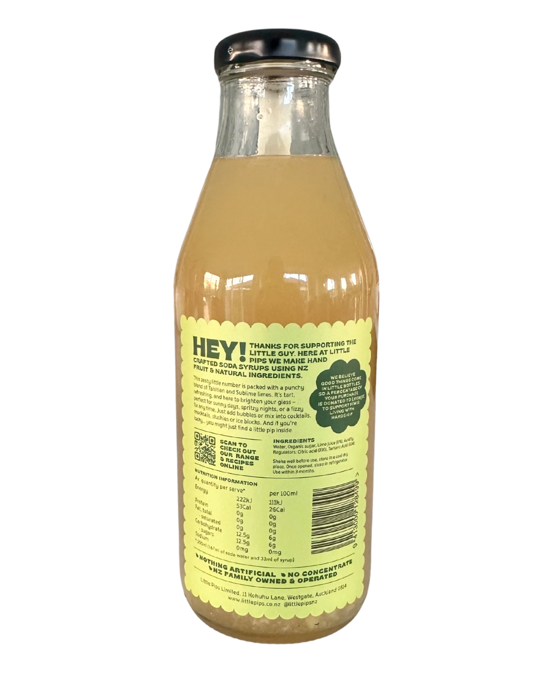 Little Pips Soda Syrup Lime