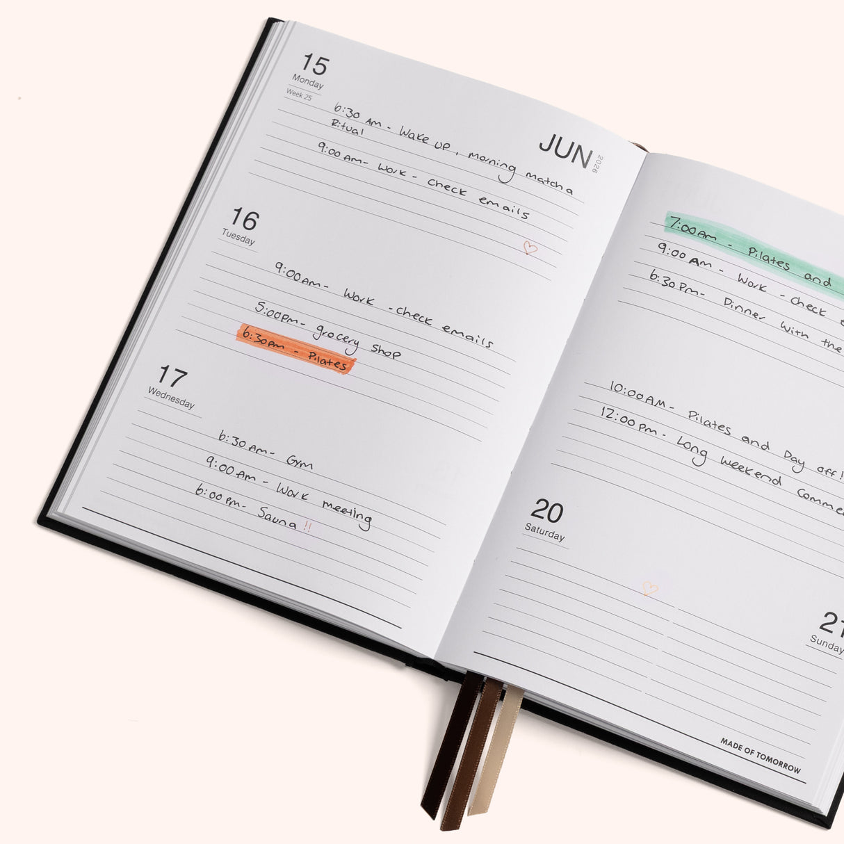 Made of Tomorrow Weekly Planner 2026 Licorice