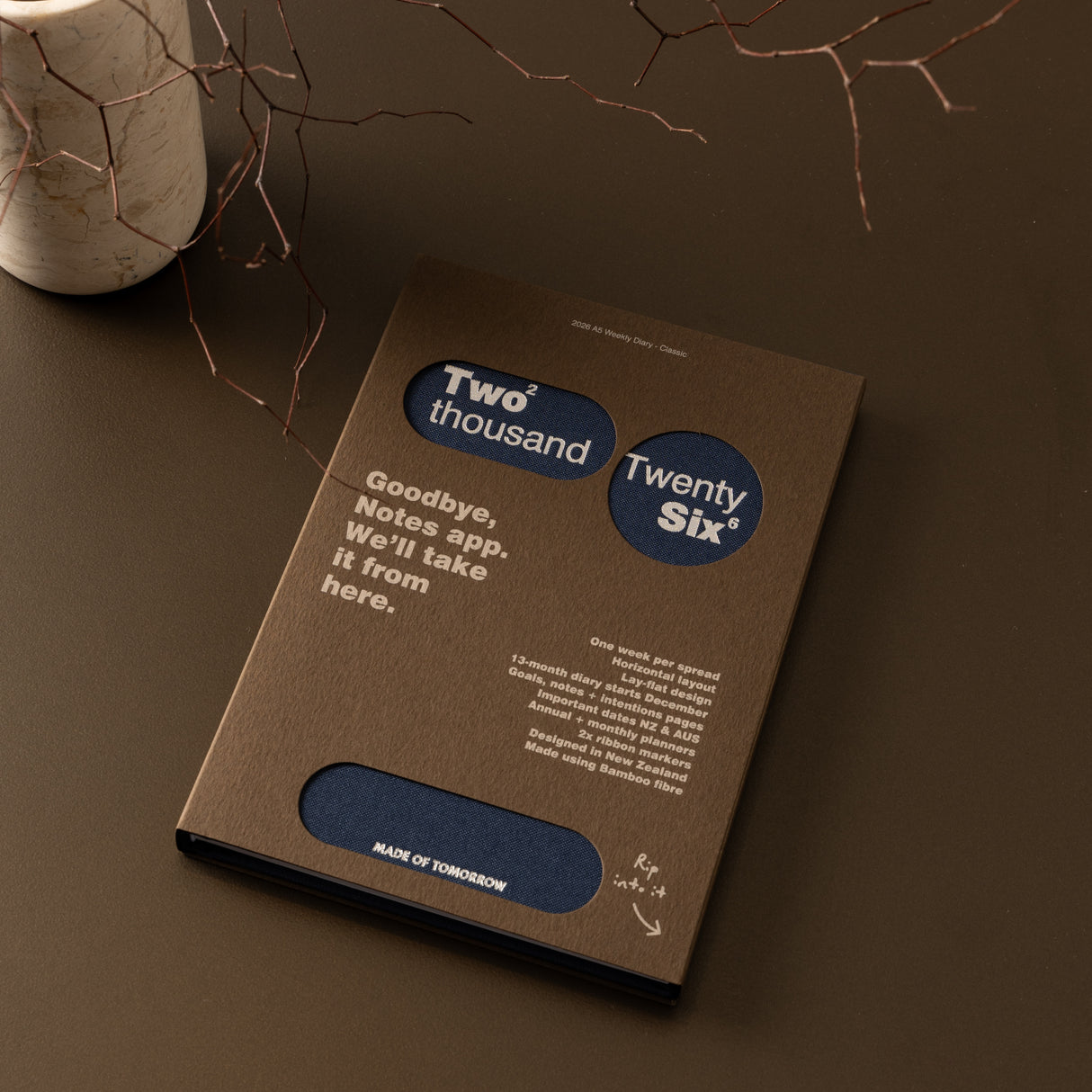 Made of Tomorrow Weekly Planner 2026 Blueberry