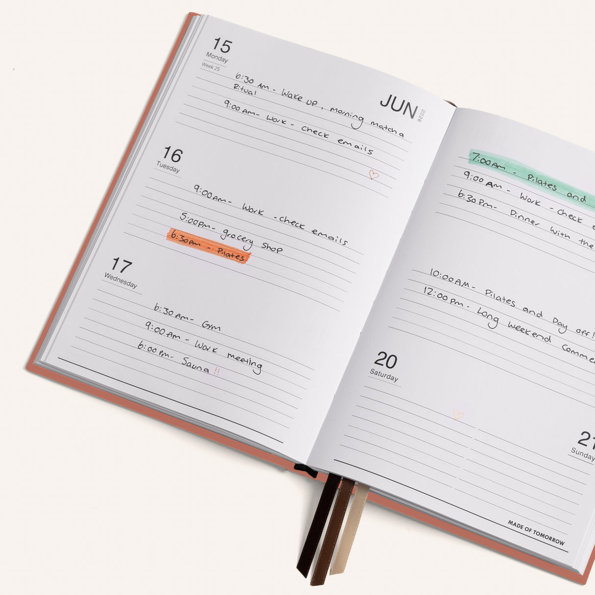 Made of Tomorrow Weekly Planner 2026 Sorbet