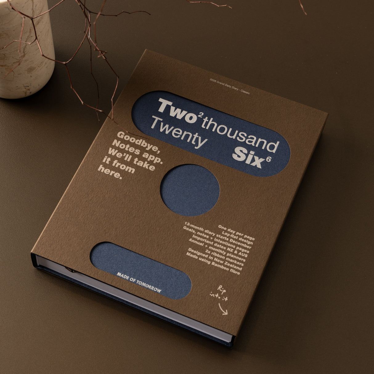 Made of Tomorrow Daily Planner 2026 Blueberry