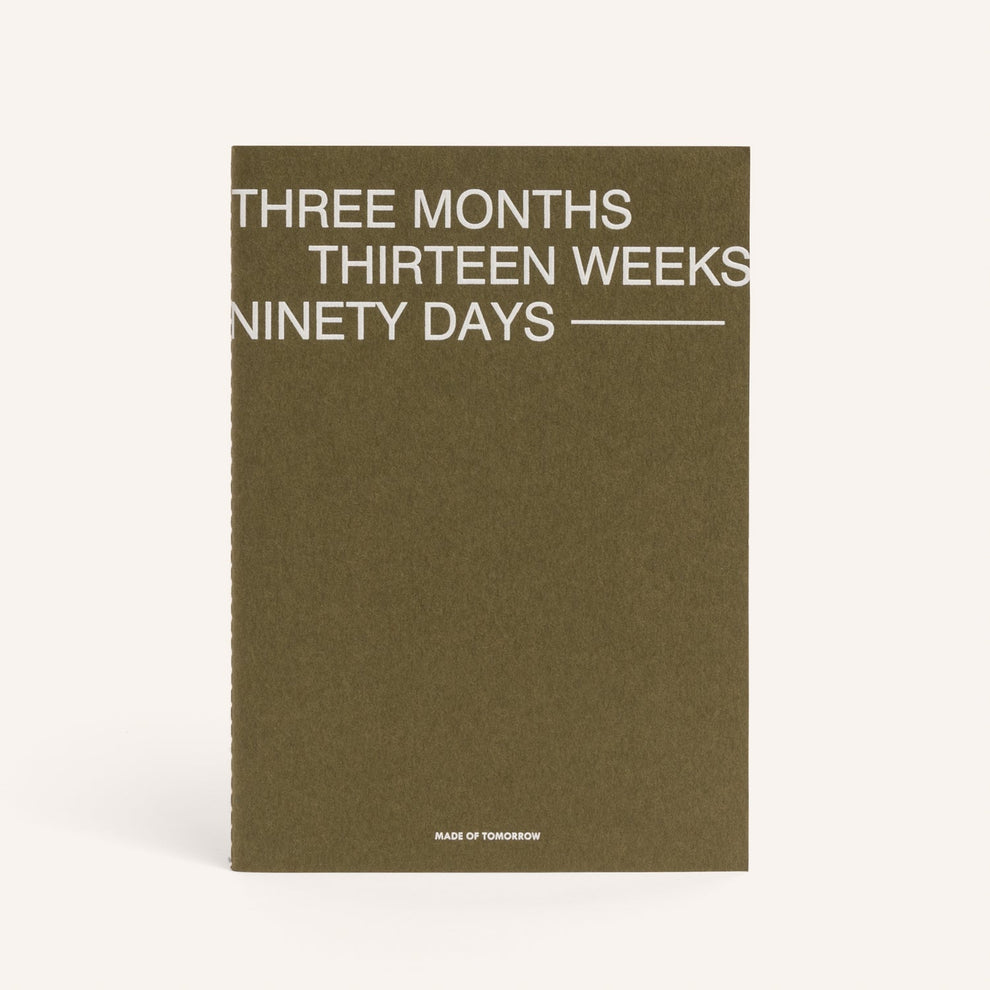 Made of Tomorrow Three Monthly Planner - Khaki