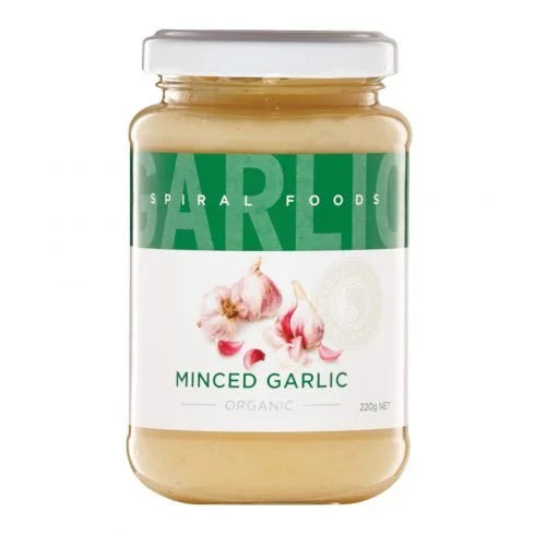 Organic Minced Garlic 220g