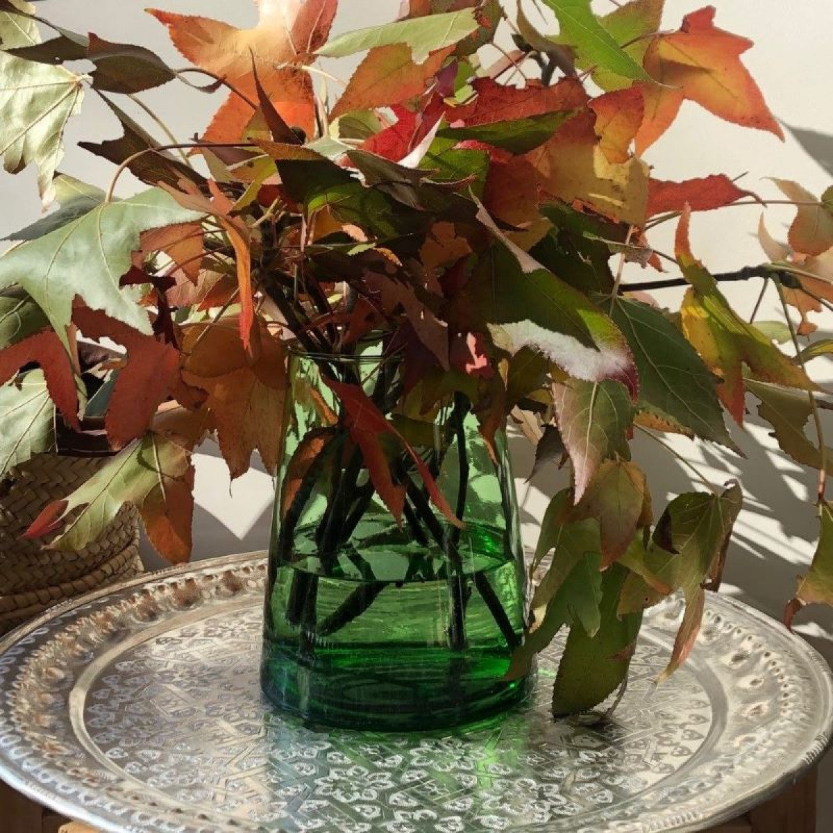 Hand blown Beldi Vase Green 23cm