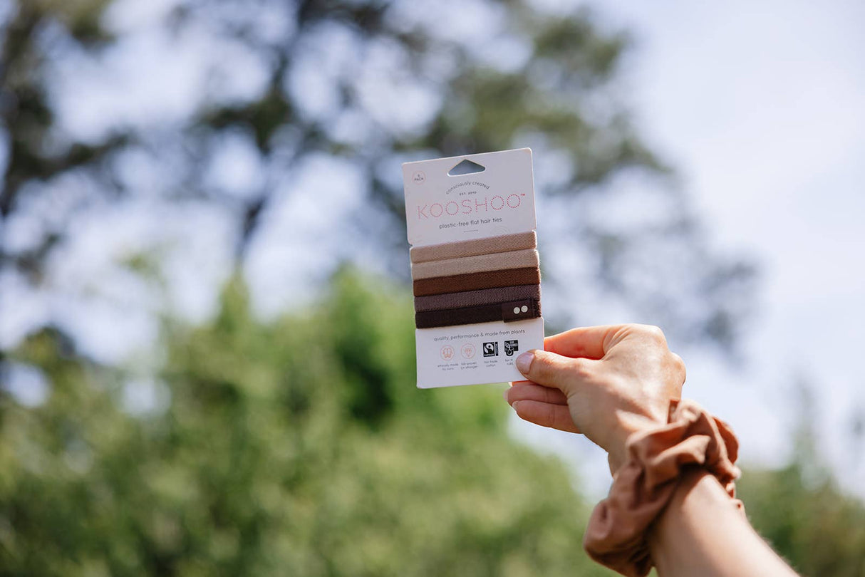 Plastic-free Biodegradable Hair Ties - Earth Tints