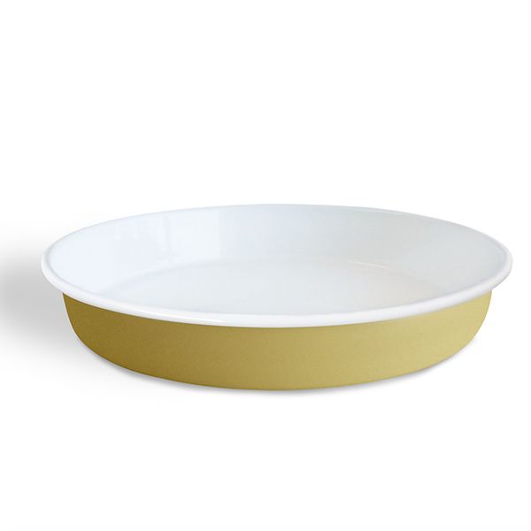 Enamel Serving Bowl 30cm - Butter