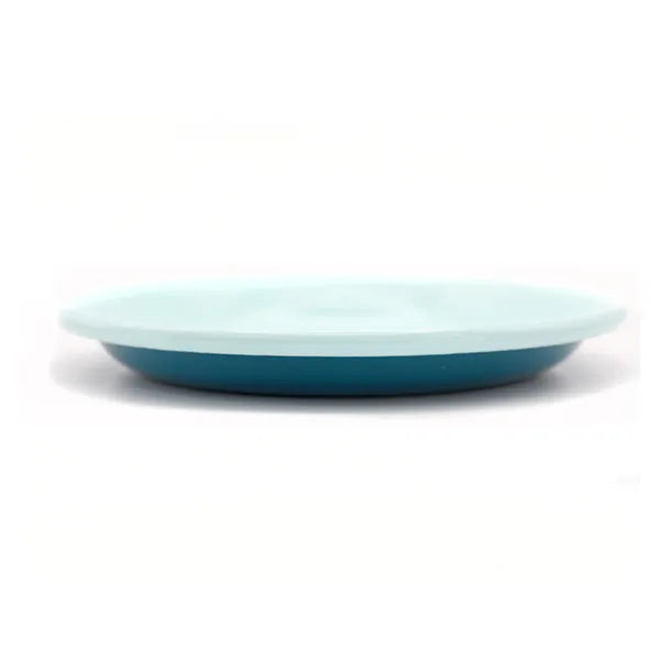 Enamel Pasta Plate - Turquoise & Aqua