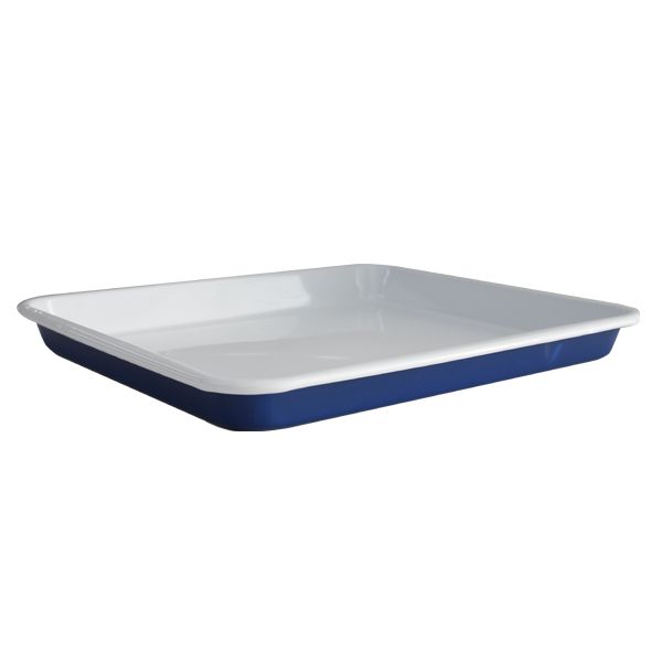 Enamel Baking Tray 30cm Mineral Blue