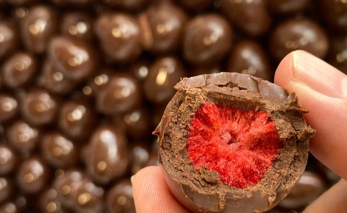 Freeze Dried Milk Chocolate Strawberries