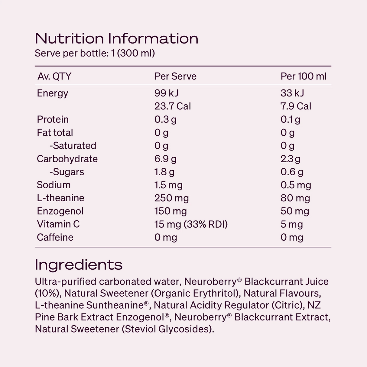 Arepa The Brain Drink - for calm & clarity 300ml