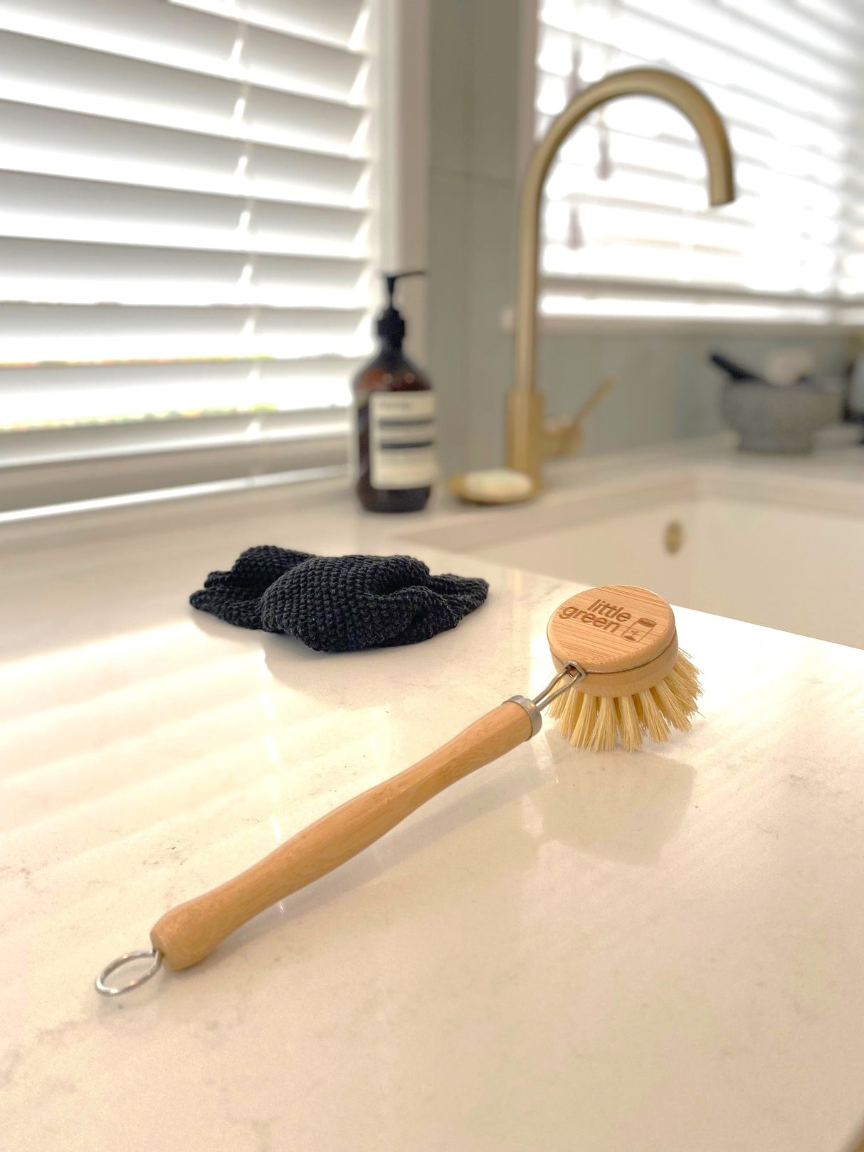 Little Green Dish Brush & Handle