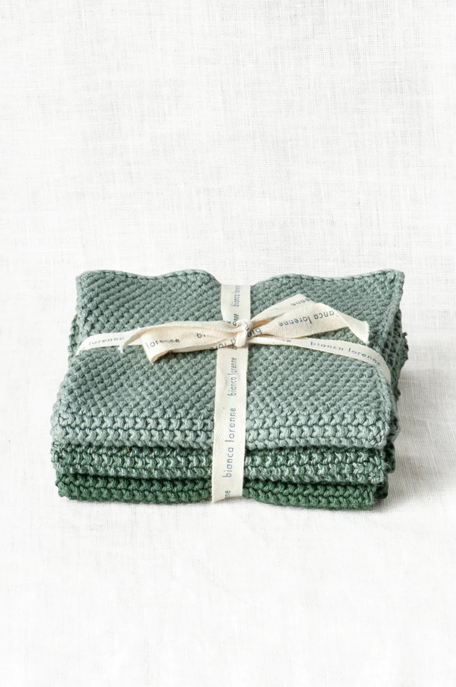 Bianca Lorenne Knitted Cotton Wash Cloth Set