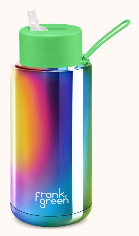 Frank Green Ceramic Reusable Bottle with Straw Lid 34oz