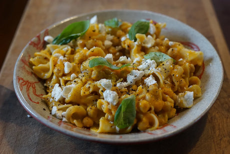 Pumpkin, Chickpea and Feta Pasta