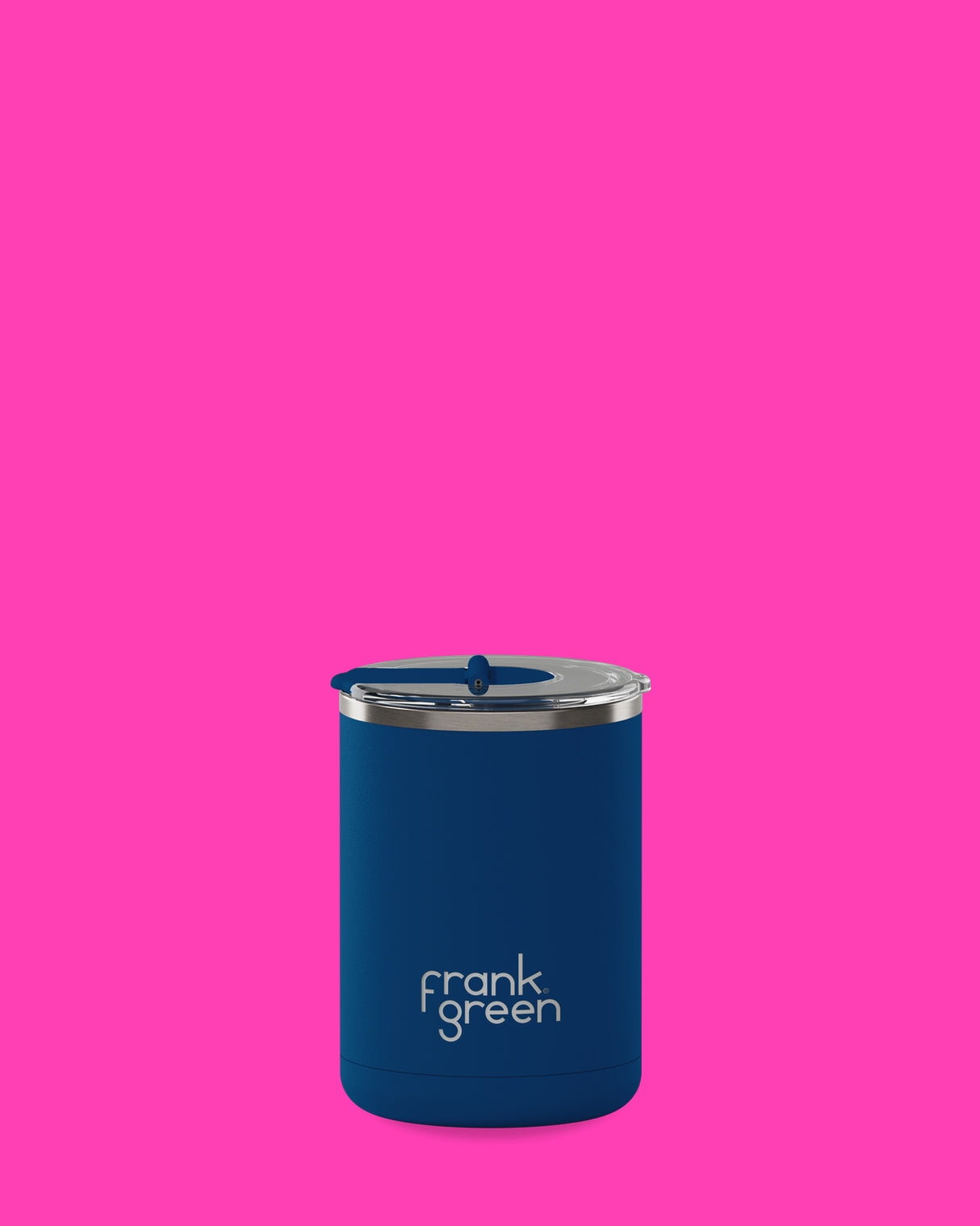 Frank Green Cup Hinged Lid Deep Ocean 12oz