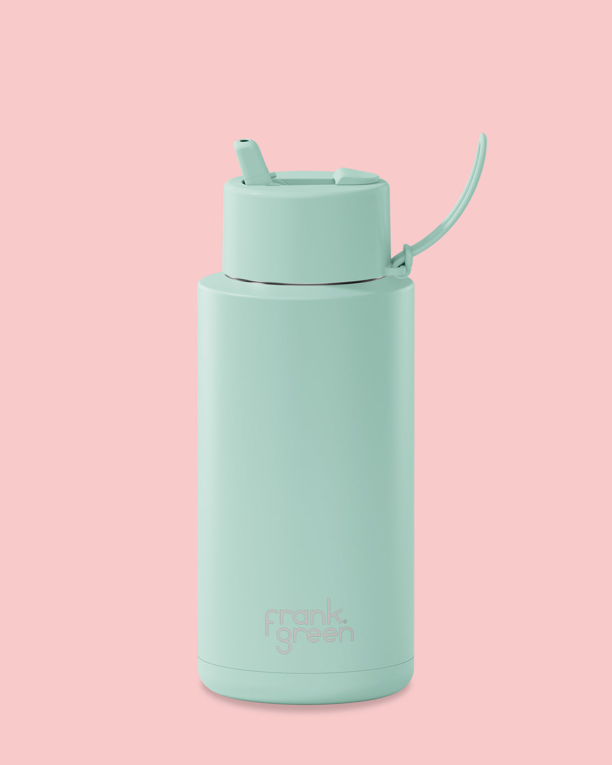 Frank Green 34oz Peppermint with Flip Straw Lid