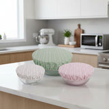 Elastic Cotton Bowl Covers - 3 Piece Set