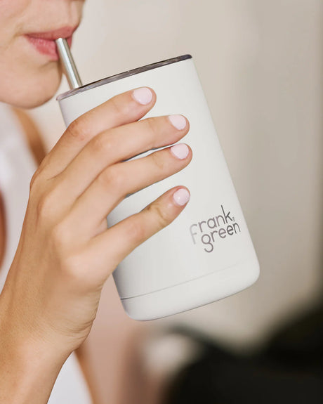 Frank Green Ceramic Iced Coffee Cup with Straw