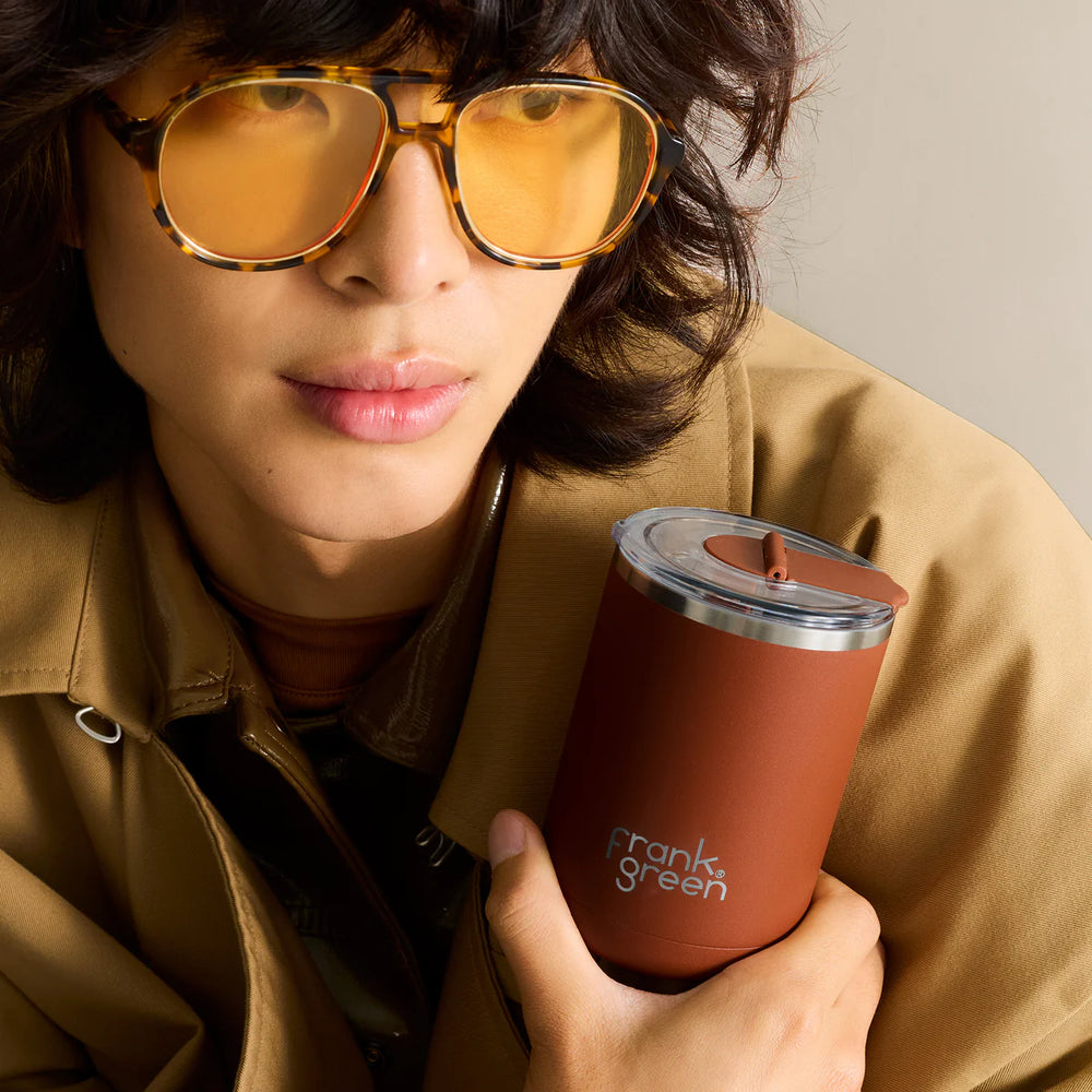 Frank Green Cup Hinged Lid Toffee 12oz