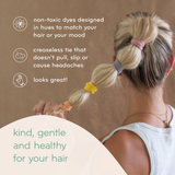 Plastic-free Biodegradable Hair Ties - Earth Tints