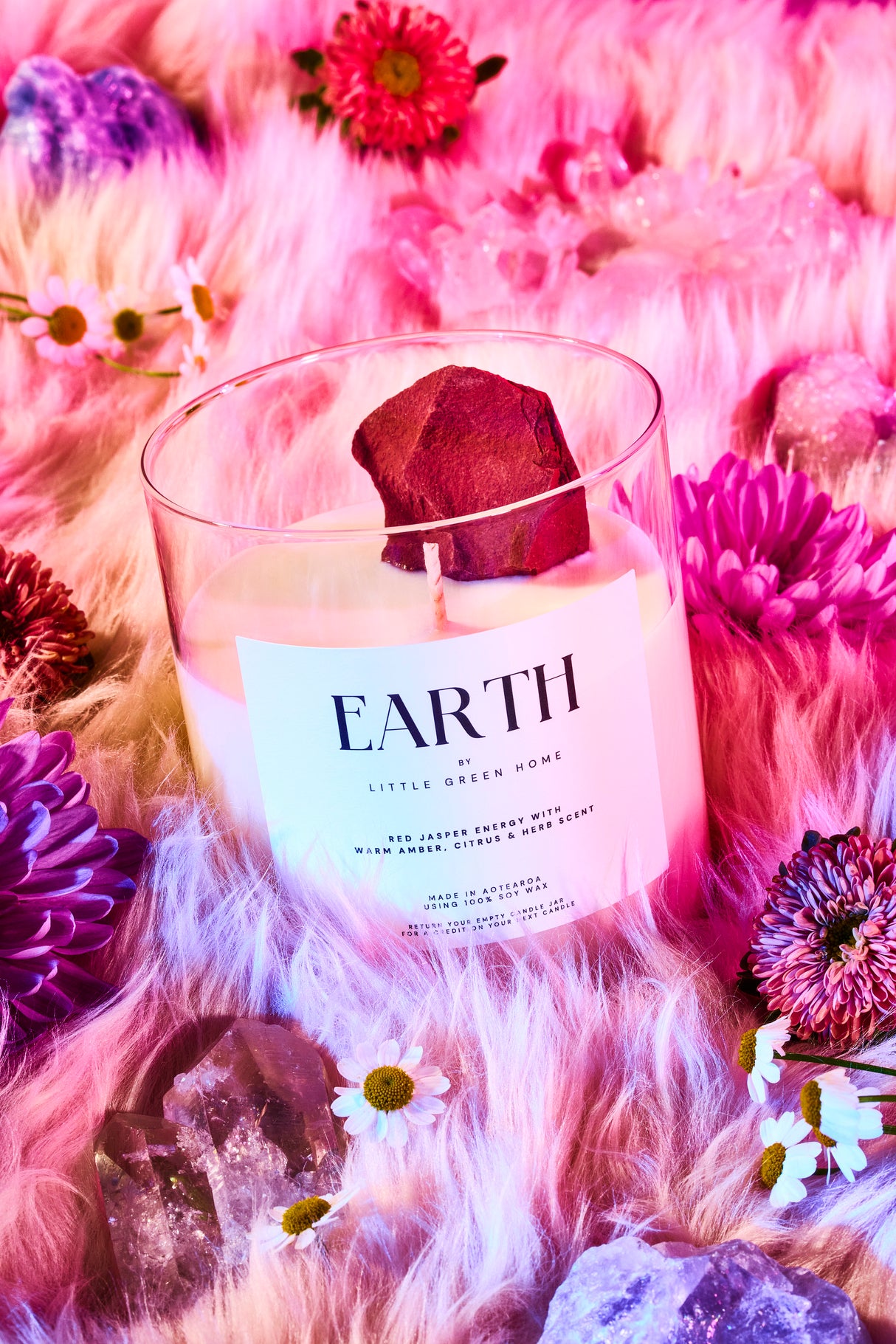 Crystal Candle Earth