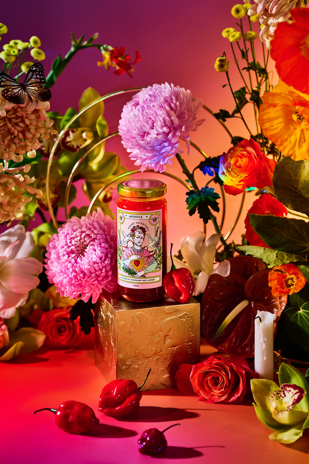 Apostle Saint Valentine Lavender & Rosemary Hot Honey 320g