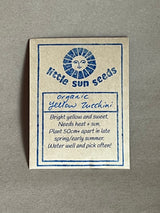 Little Sun Seeds Organic Yellow Zucchini