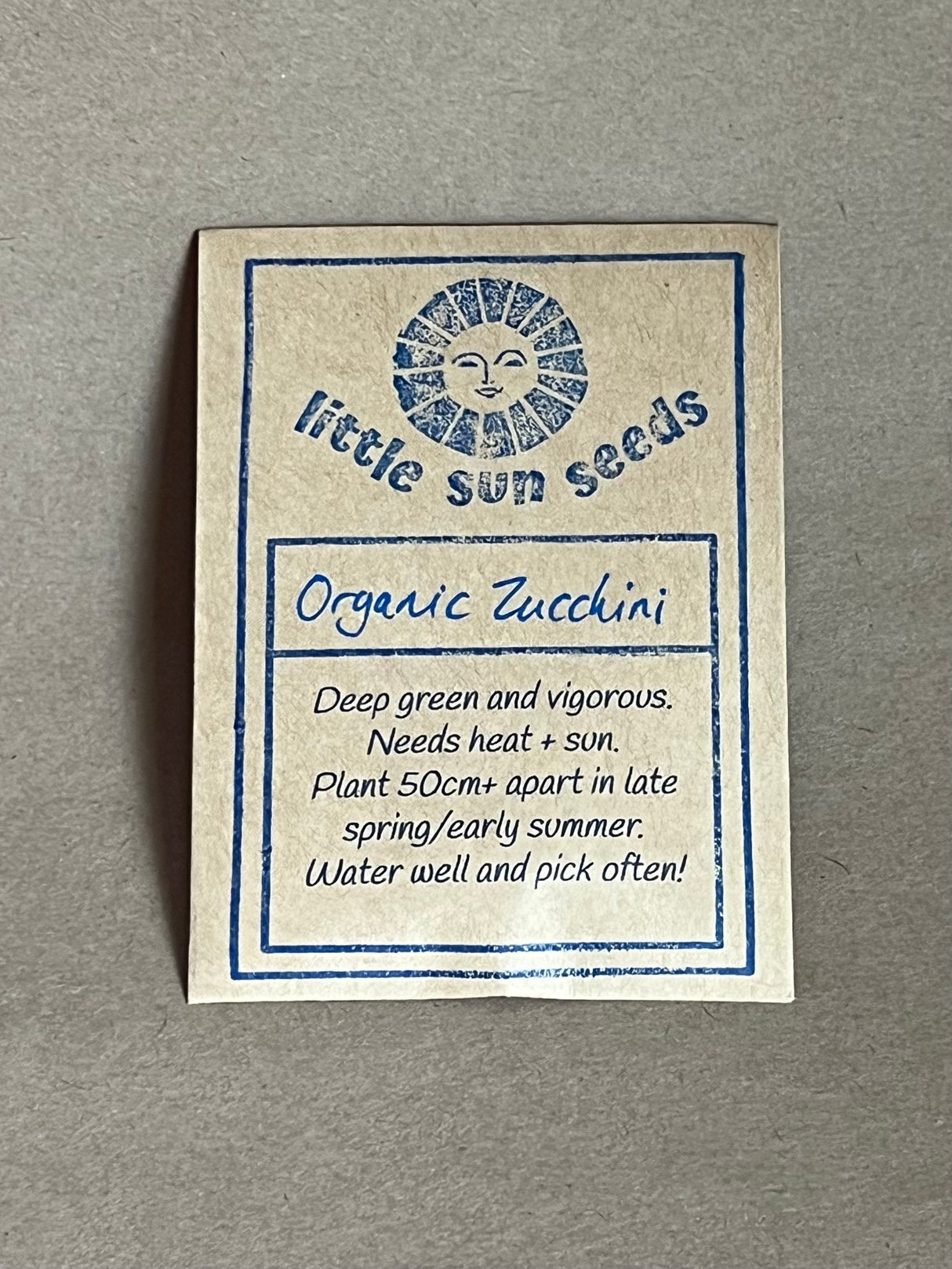 Little Sun Seeds Organic Zucchini