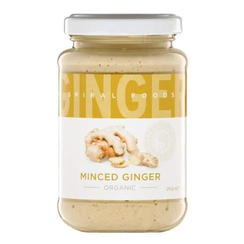 Organic Minced Ginger 210g