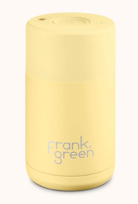 Frank Green Ceramic Reusable Cup w push button lid12oz