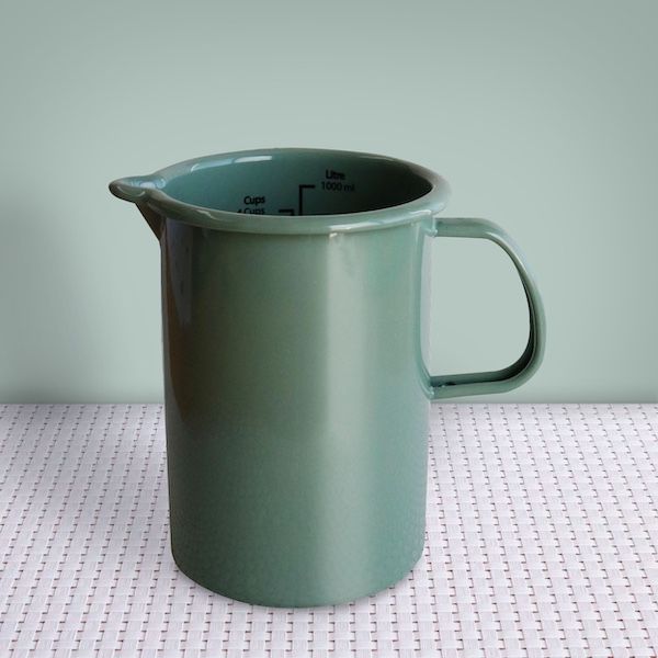 Enamel Measuring Jug Taragon 1lt