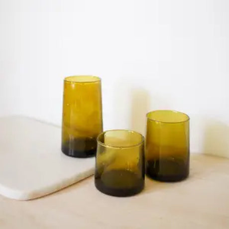 Beldi Wine/Water Glasses Antique Bronze