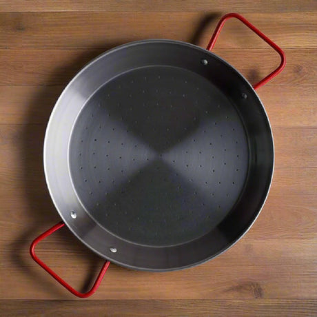 Spanish Paella Pan Polished Steel 30cm