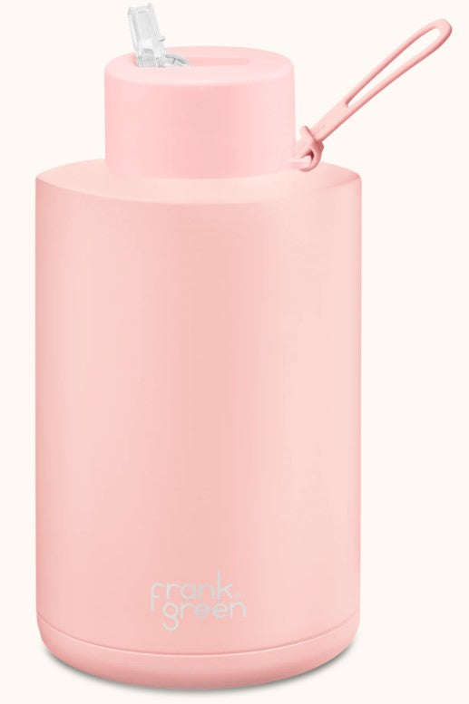 Frank Green Ceramic Reusable Bottle with Straw Lid 68oz 2L