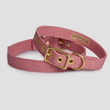 Animals in Charge Recycled Canvas Dog Collar Dusty Pink