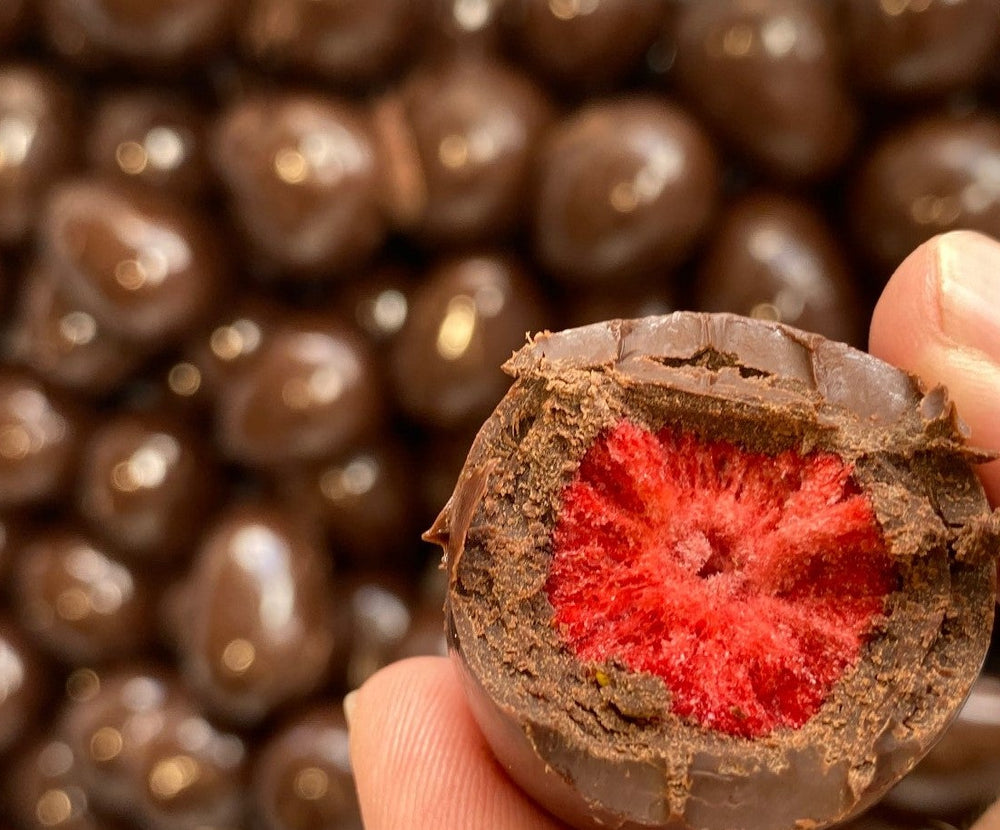 Freeze Dried Milk Chocolate Strawberries