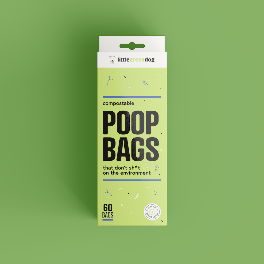 Little Green Dog Compostable Poop Bags 60 Pack - Refill Nation