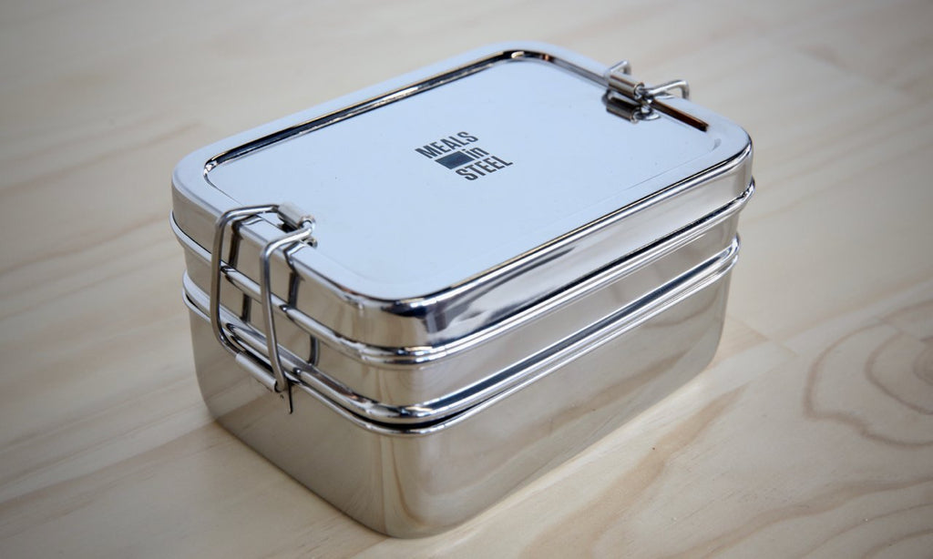 Medium Double Layer Rectangular Lunchbox - Refill Nation