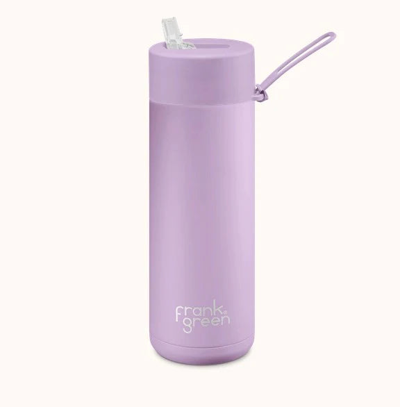 Frank Green Ceramic Reusable Bottle with Straw Lid 20oz
