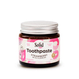 Solid Fluoride Toothpaste Jar 100g (Strawberry)