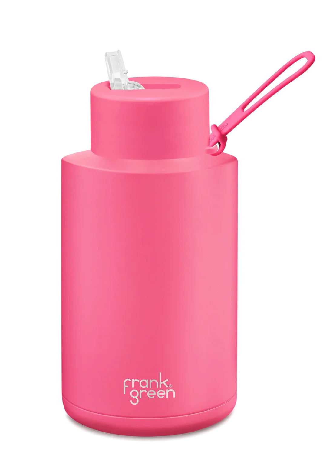 Frank Green Ceramic Reusable Bottle with Straw Lid 68oz 2L