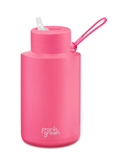 Frank Green Ceramic Reusable Bottle with Straw Lid 68oz 2L