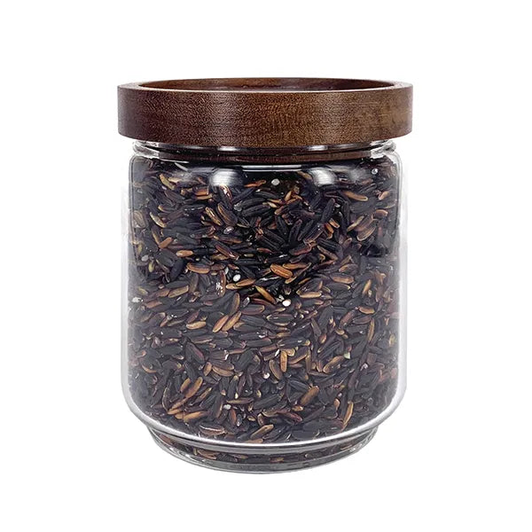 Glass Jar with Acacia lid 500ml 0.26
