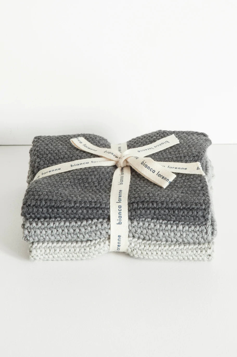 Bianca Lorenne Knitted Cotton Wash Cloth Set