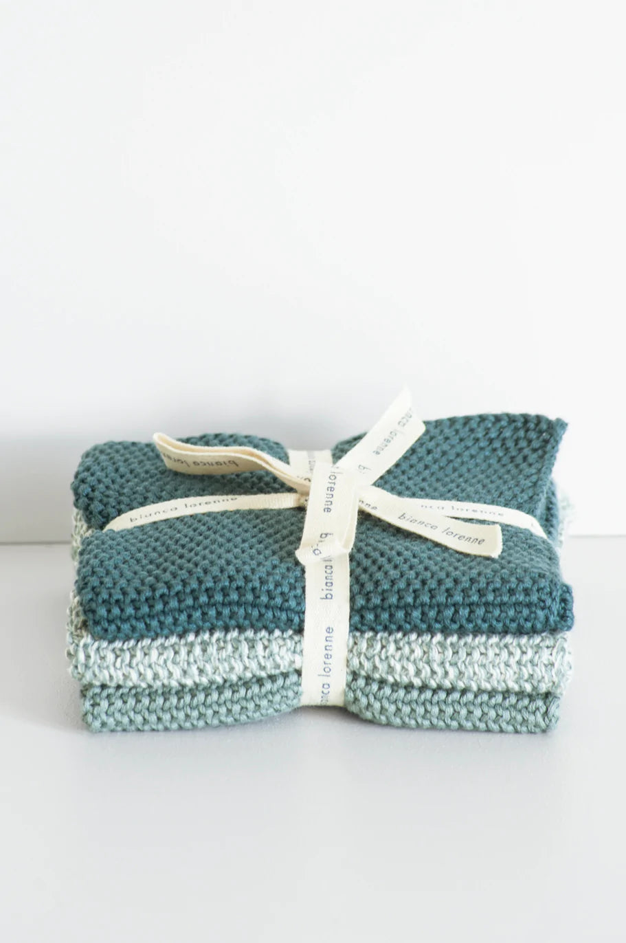 Bianca Lorenne Knitted Cotton Wash Cloth Set